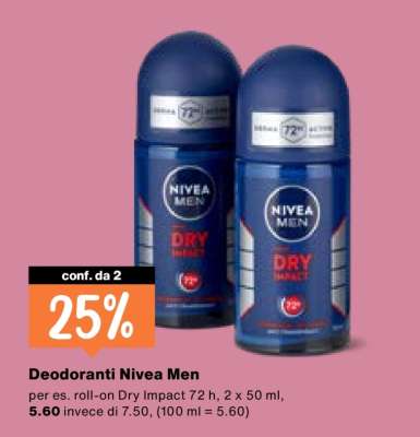 Deodoranti Nivea Men