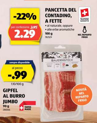 PANCETTA DEL CONTADINO, A FETTE