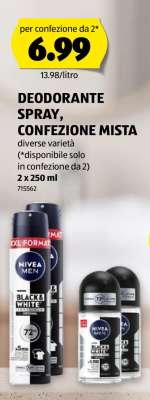 DEODORANTE SPRAY, CONFEZIONE MISTA