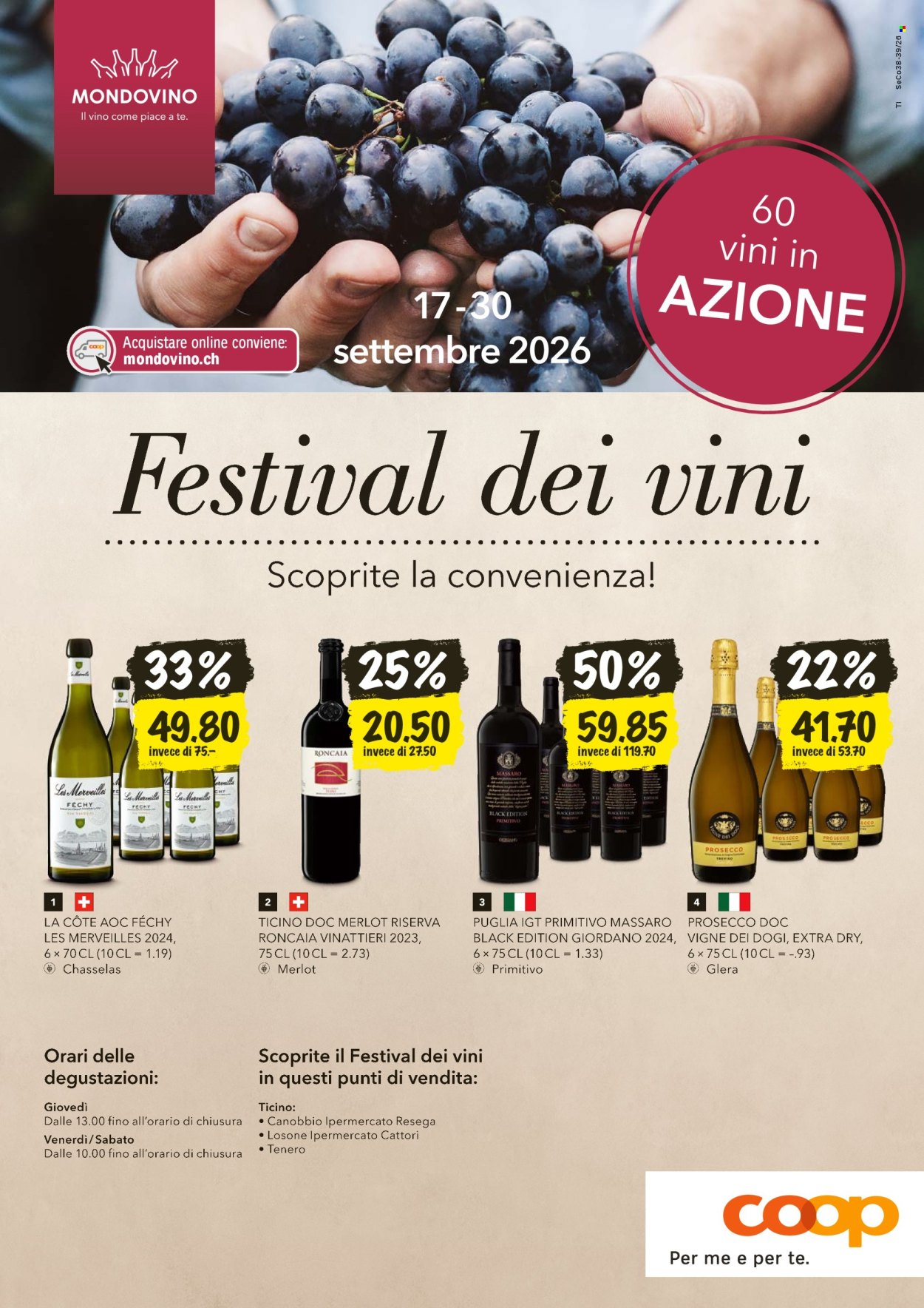 Volantino Coop - 17.9.2026 - 30.9.2026. Pagina 1. Pagina 1