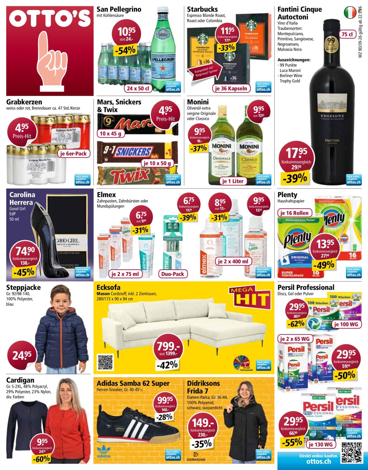 Volantino Otto's - 22.9.2026 - 28.9.2026. Pagina 1. Pagina 1
