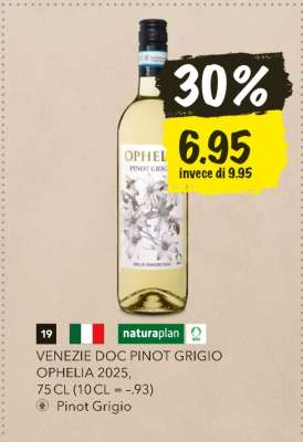 VENEZIE DOC PINOT GRIGIO OPHELIA 2025