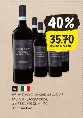Primitivo di Manduria DOP Monte Sasso 2024