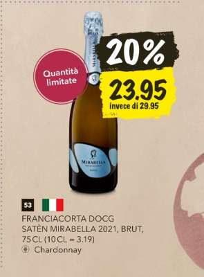 FRANCIACORTA DOCG SATÈN MIRABELLA 2021, BRUT
