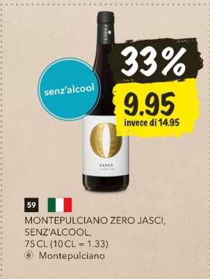 MONTEPULCIANO ZERO JASCI