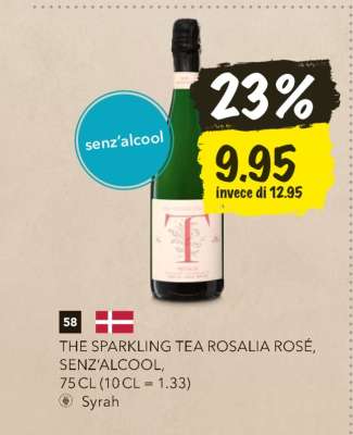 THE SPARKLING TEA ROSALIA ROSÉ, SENZ'ALCOOL