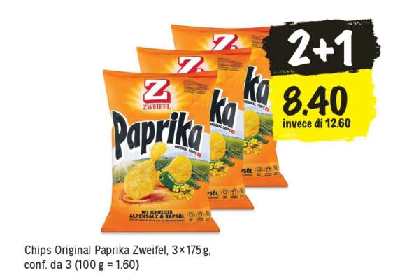 Chips Original Paprika Zweifel