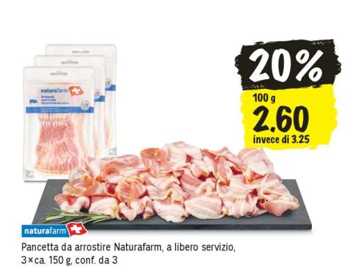 Pancetta da arrostire Naturafarm