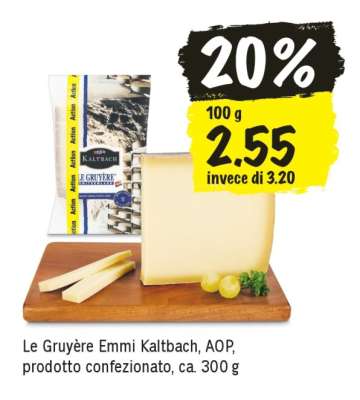 Le Gruyère Emmi Kaltbach, AOP