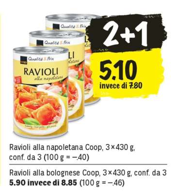 Ravioli alla napoletana Coop