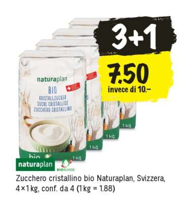 Zucchero cristallino bio Naturaplan
