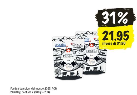 Fondue campioni del mondo 2025, AOP