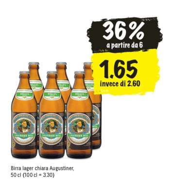 Birra lager chiara Augustiner