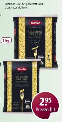 Selezione Oro Chef gnocchetti sardi o casarecce siciliane
