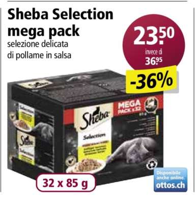 Sheba sélection méga pack