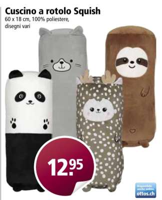 Cuscino a rotolo Squish