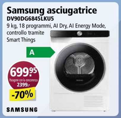 Samsung asciugatrice