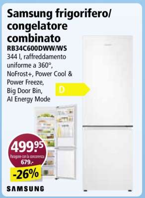 Samsung frigorifero/congelatore combinato