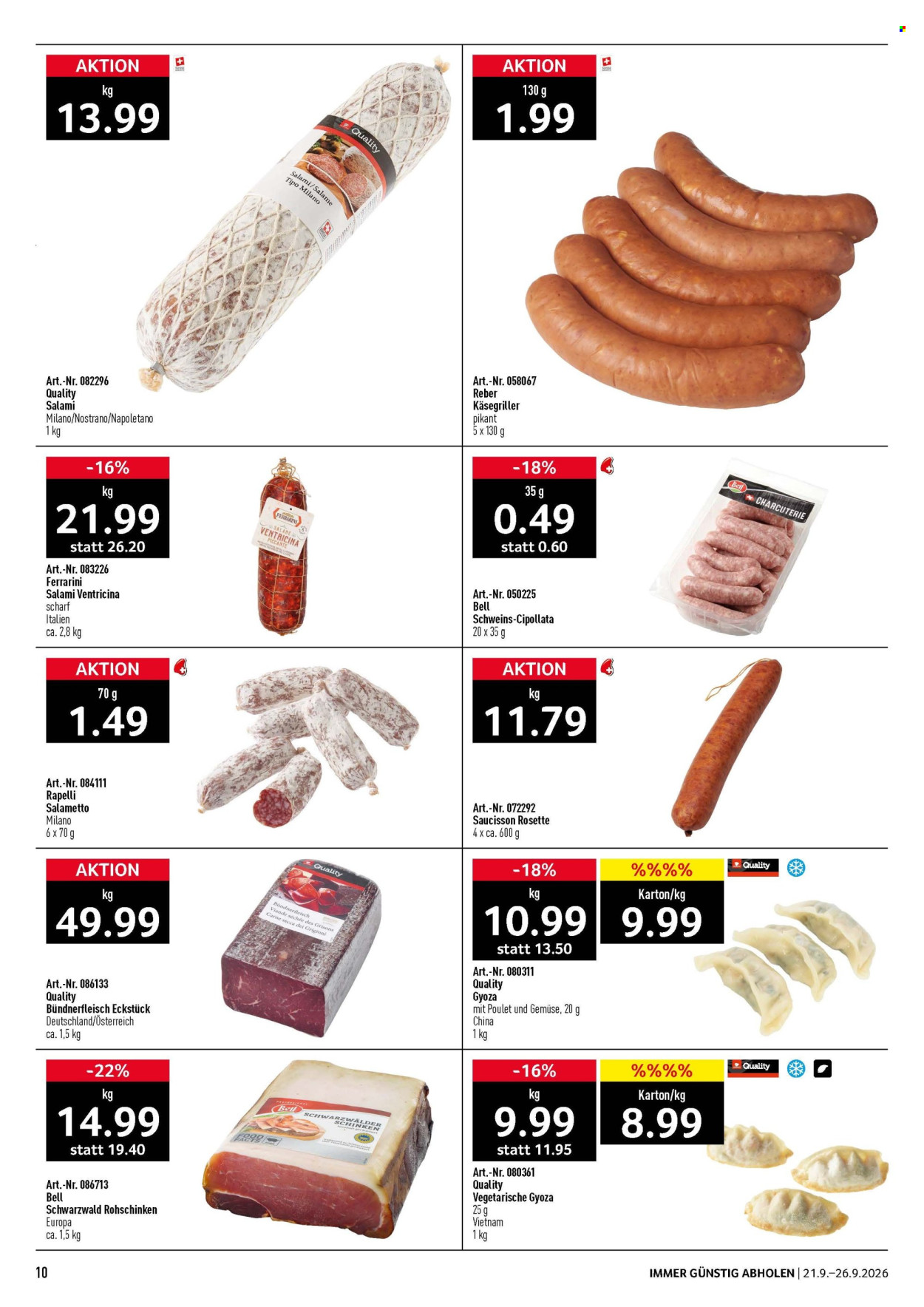Volantino Prodega - 21.9.2026 - 26.9.2026. Pagina 10. Pagina 10