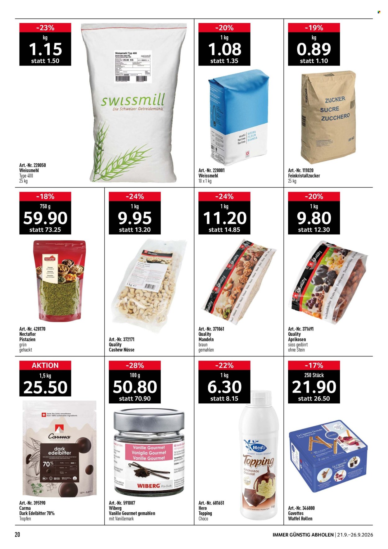 Volantino Prodega - 21.9.2026 - 26.9.2026. Pagina 20. Pagina 20