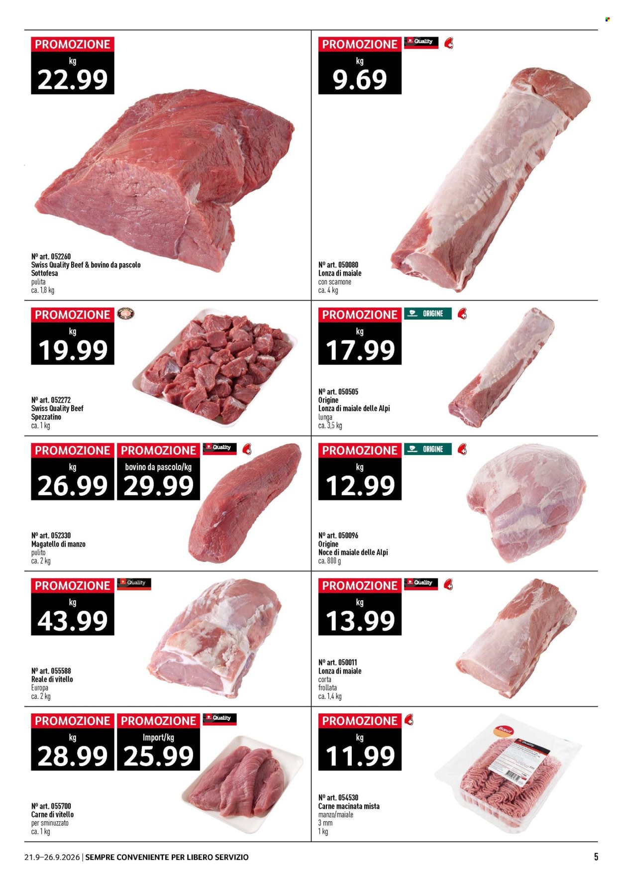 Volantino Prodega - 21.9.2026 - 26.9.2026. Pagina 5. Pagina 5