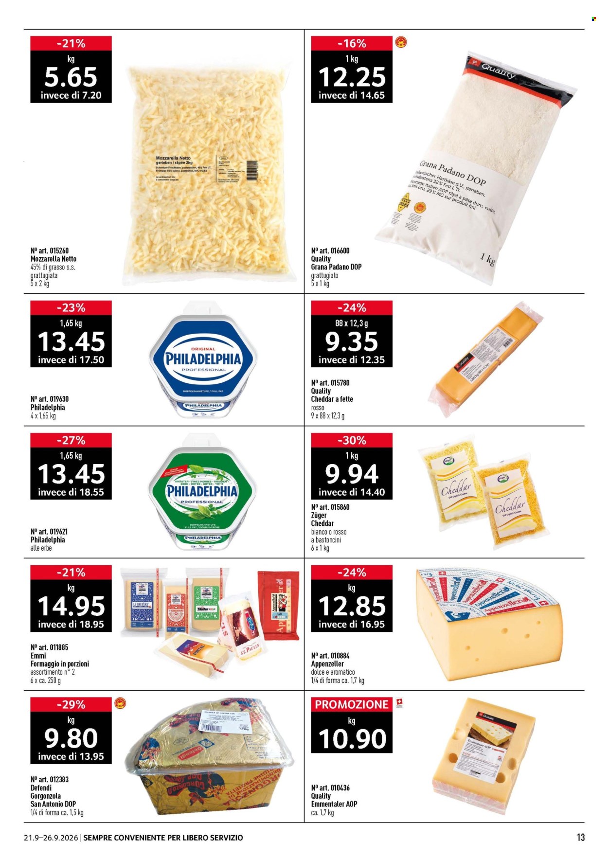 Volantino Prodega - 21.9.2026 - 26.9.2026. Pagina 13. Pagina 13