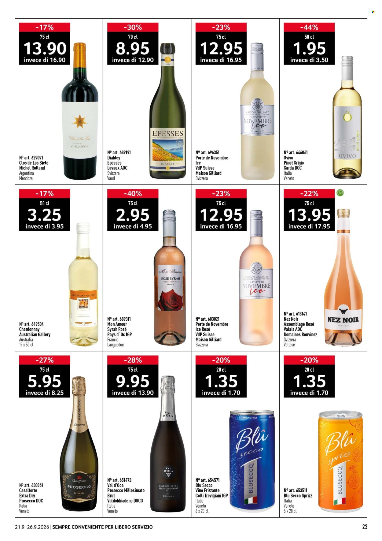 Volantino Prodega - 21.9.2026 - 26.9.2026. Pagina 23. Pagina 23