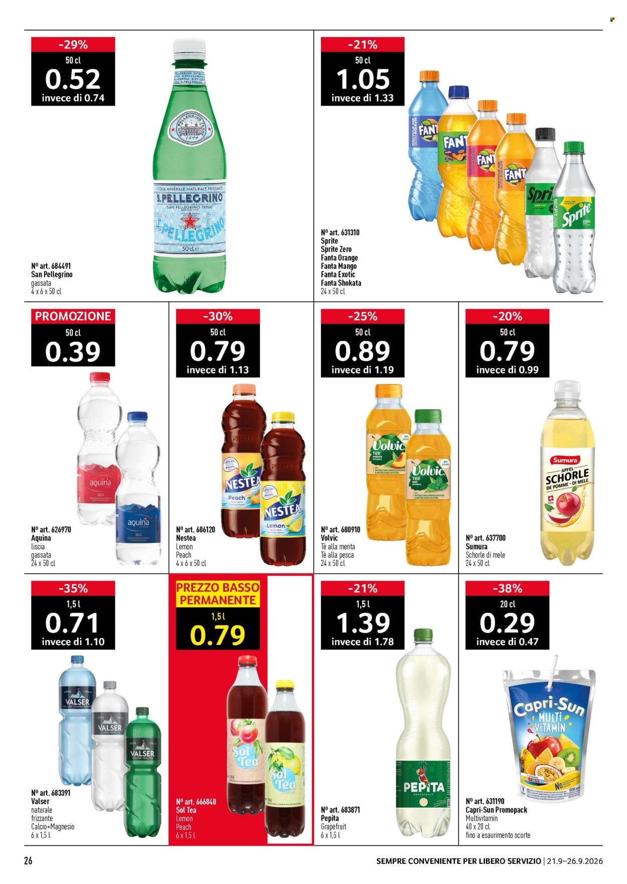Volantino Prodega - 21.9.2026 - 26.9.2026. Pagina 26. Pagina 26