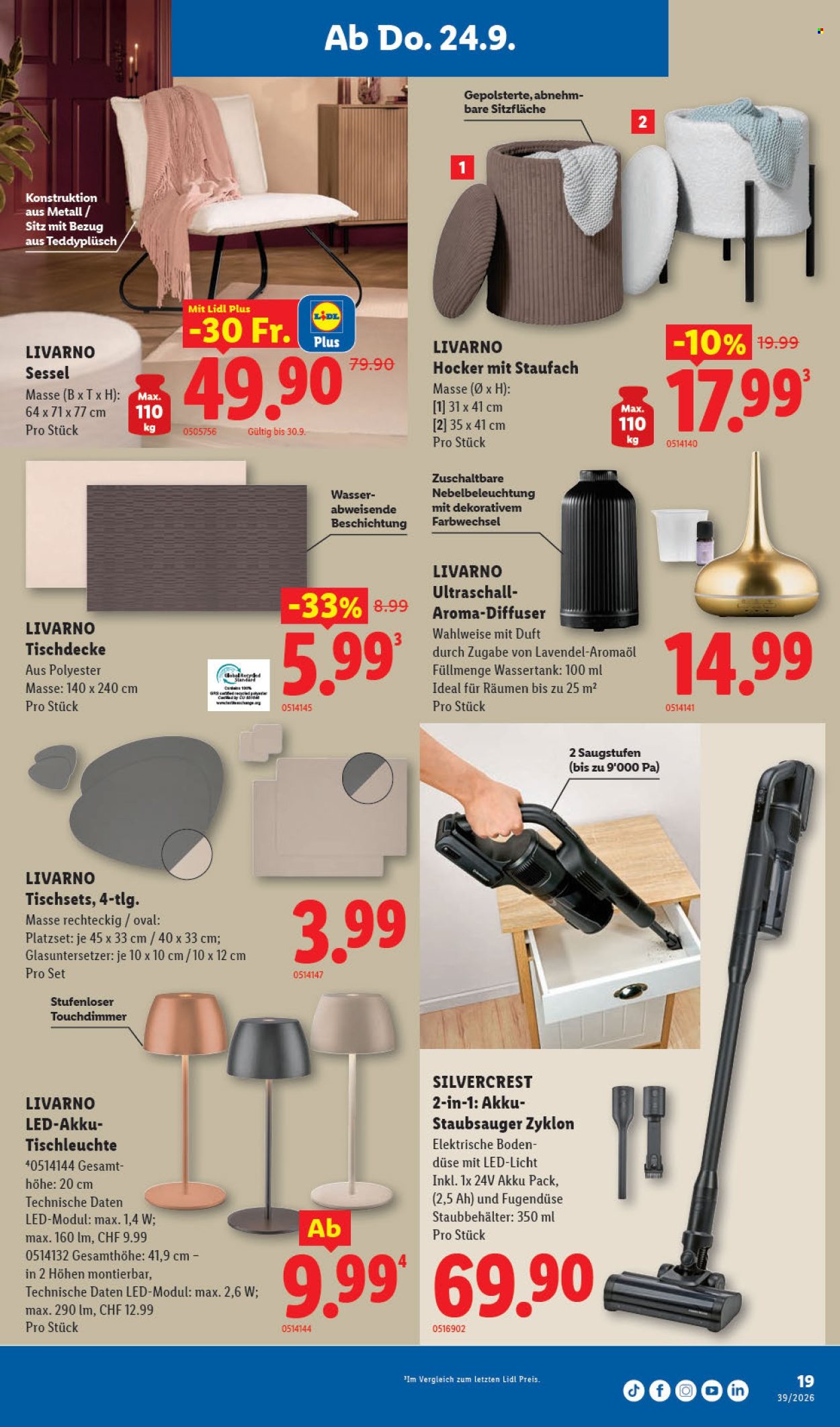 Volantino Lidl - 24.9.2026 - 30.9.2026. Pagina 19. Pagina 19