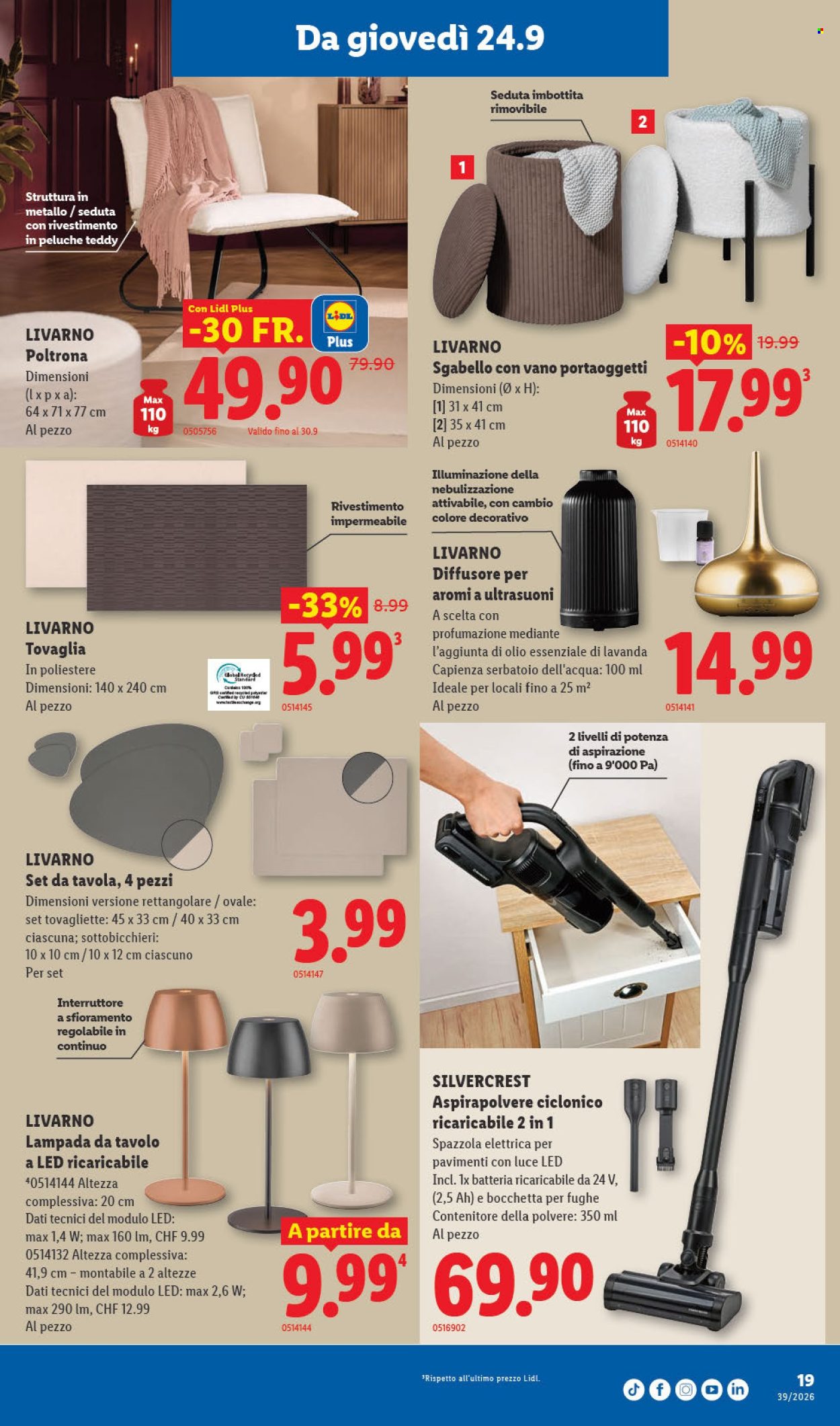 Volantino Lidl - 24.9.2026 - 30.9.2026. Pagina 19. Pagina 19