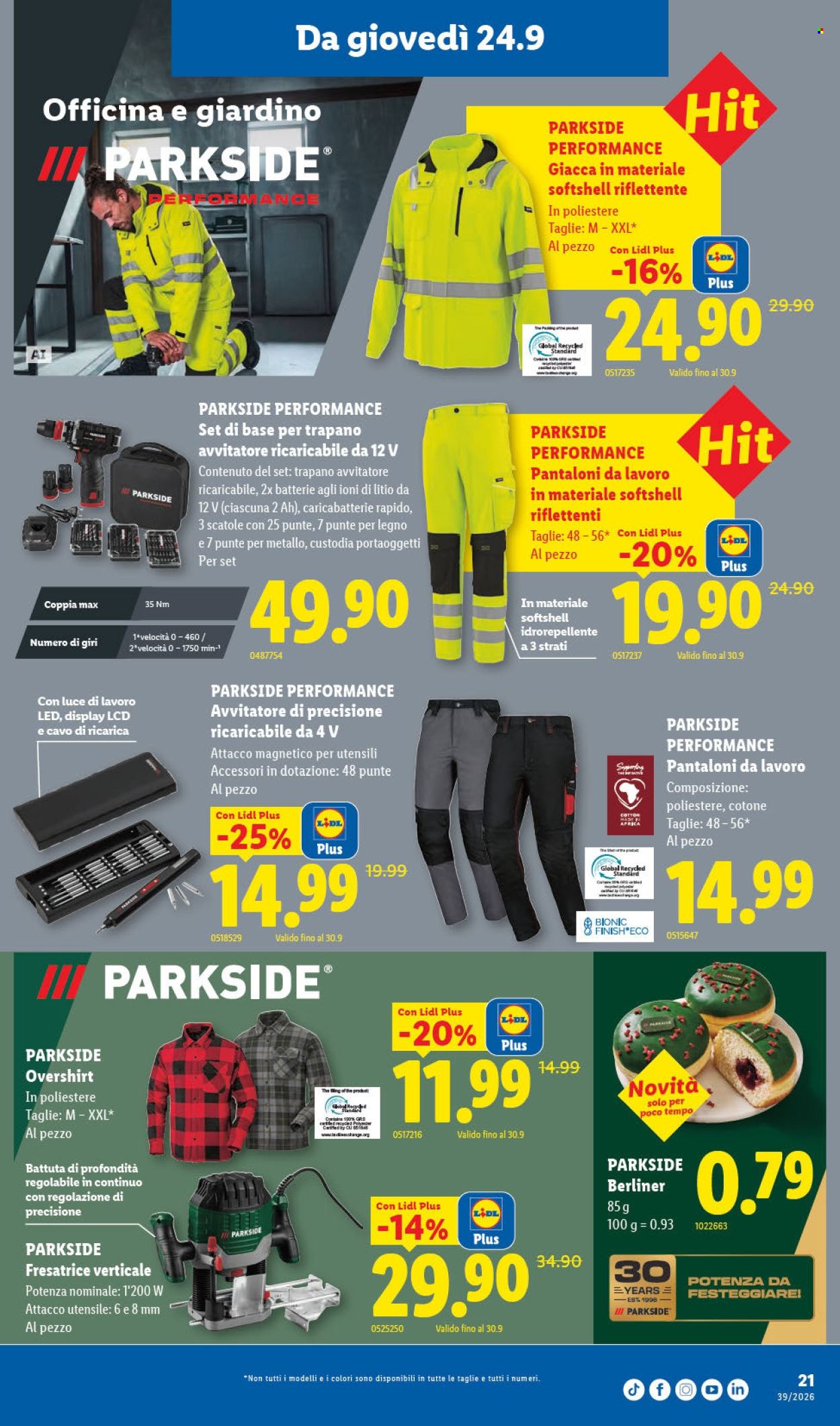 Volantino Lidl - 24.9.2026 - 30.9.2026. Pagina 21. Pagina 21