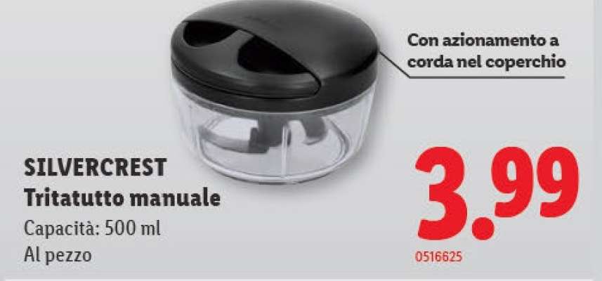 SILVERCREST Tritatutto manuale