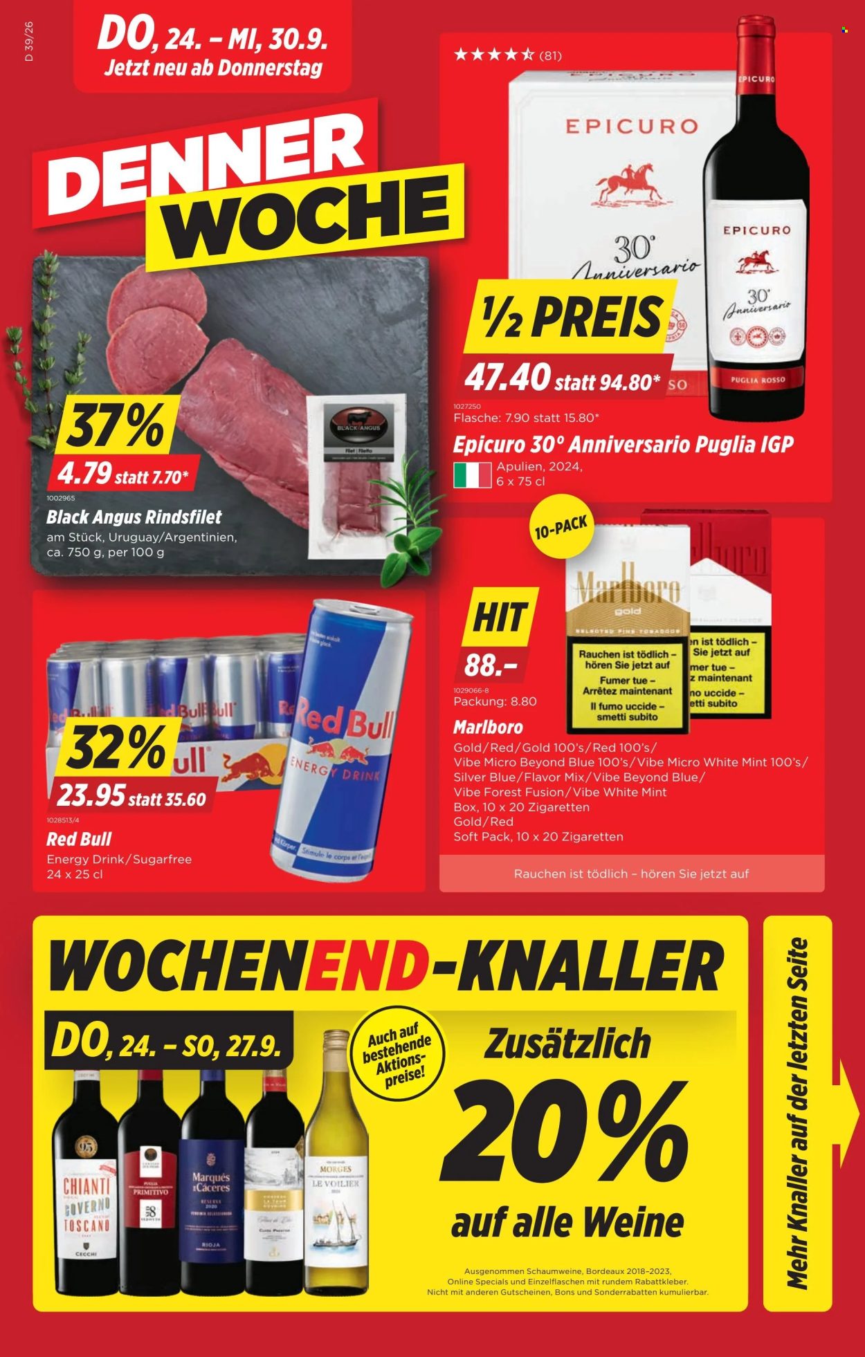 Volantino Denner - 24.9.2026 - 30.9.2026. Pagina 1. Pagina 1
