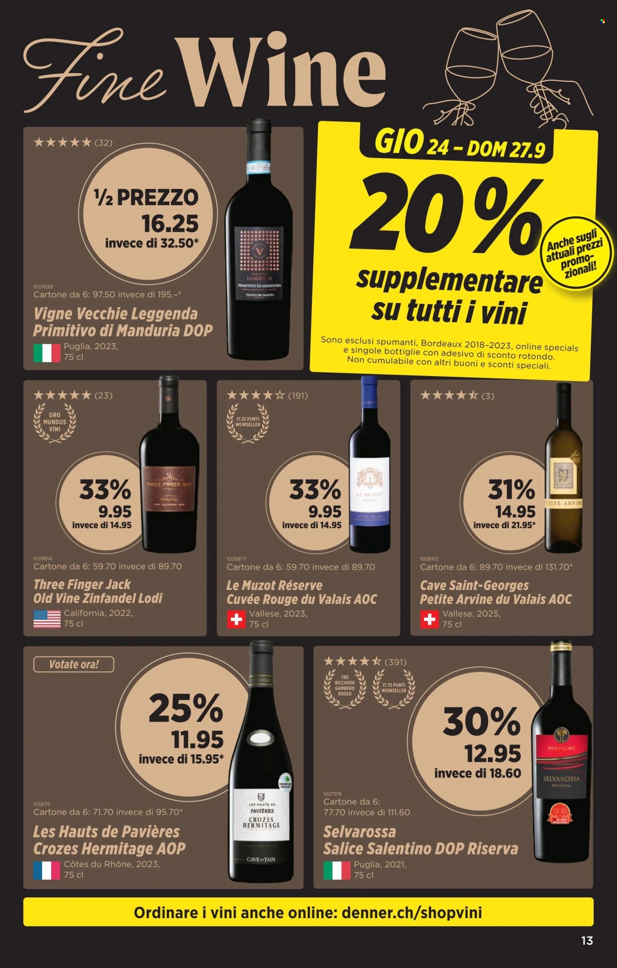 Volantino Denner - 24.9.2026 - 30.9.2026. Pagina 13. Pagina 13