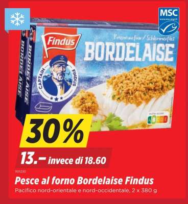Pesce al forno Bordelaise Findus