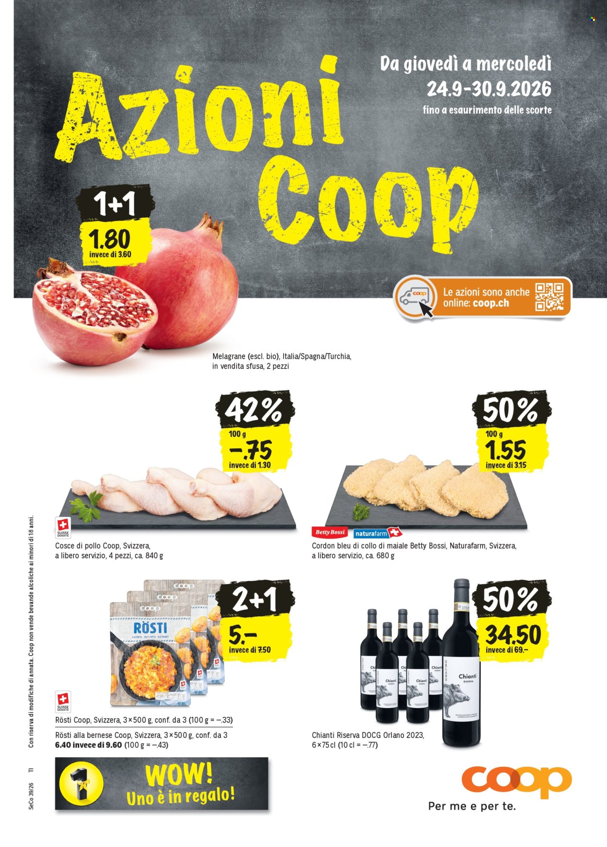 Volantino Coop - 24.9.2026 - 30.9.2026. Pagina 1. Pagina 1