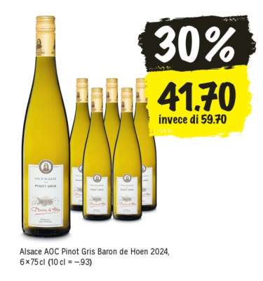 ALSACE AOC PINOT GRIS BARON DE HOEN 2024