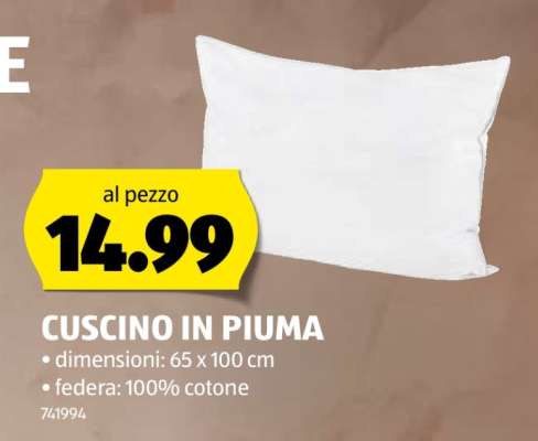 CUSCINO IN PIUMA