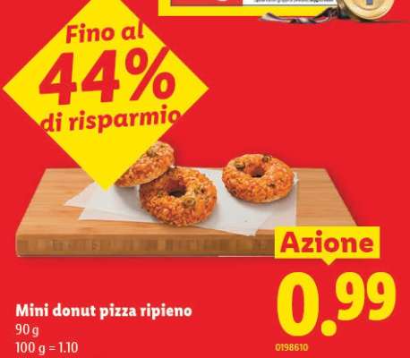 Mini donut pizza ripieno