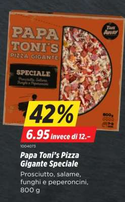Papa Toni’s Pizza Gigante Speciale