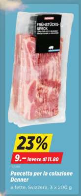 Pancetta per la colazione Denner