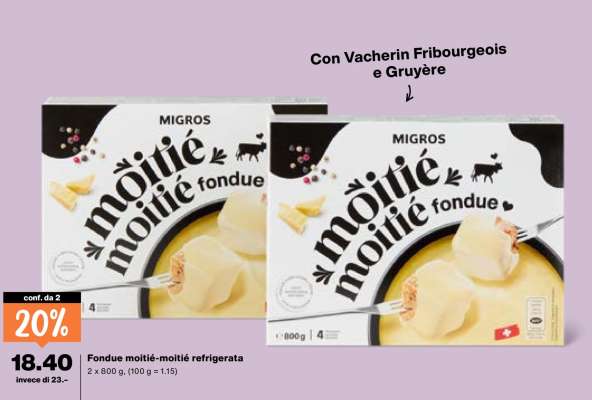 Fondue moitié-moitié refrigerata