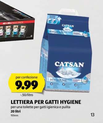 LETTIERA PER GATTI HYGIENE