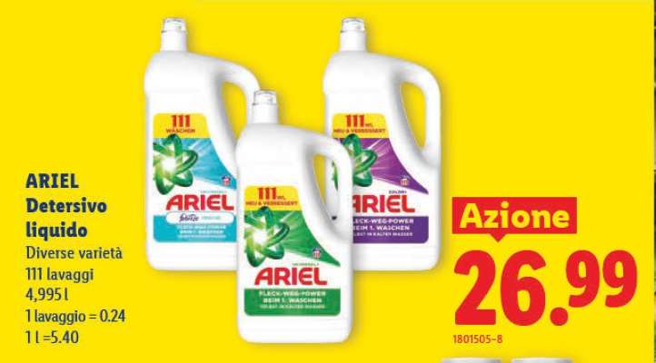ARIEL DETERSIVO LIQUIDO
