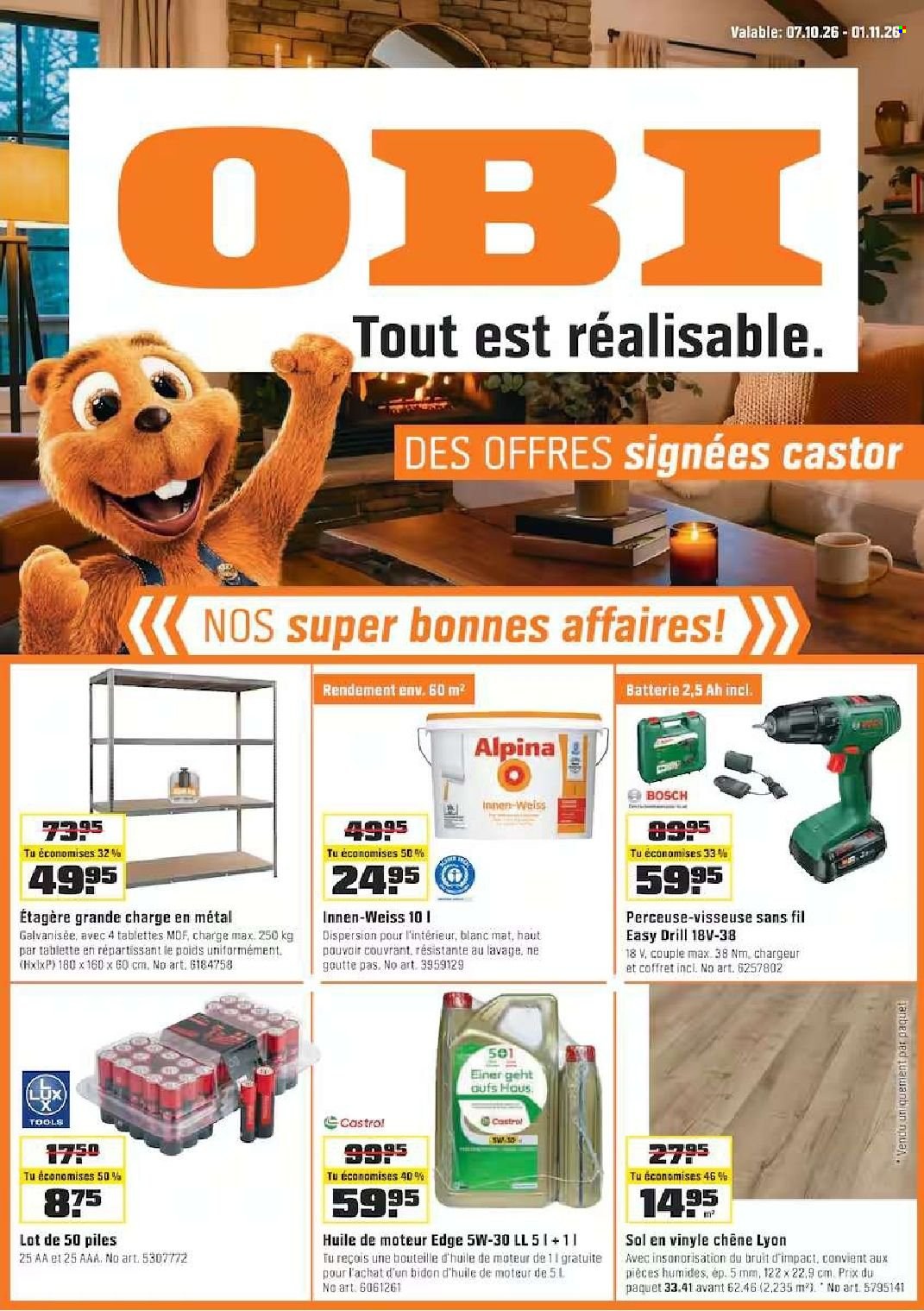 Volantino OBI - 7.10.2026 - 1.11.2026. Pagina 1. Pagina 1