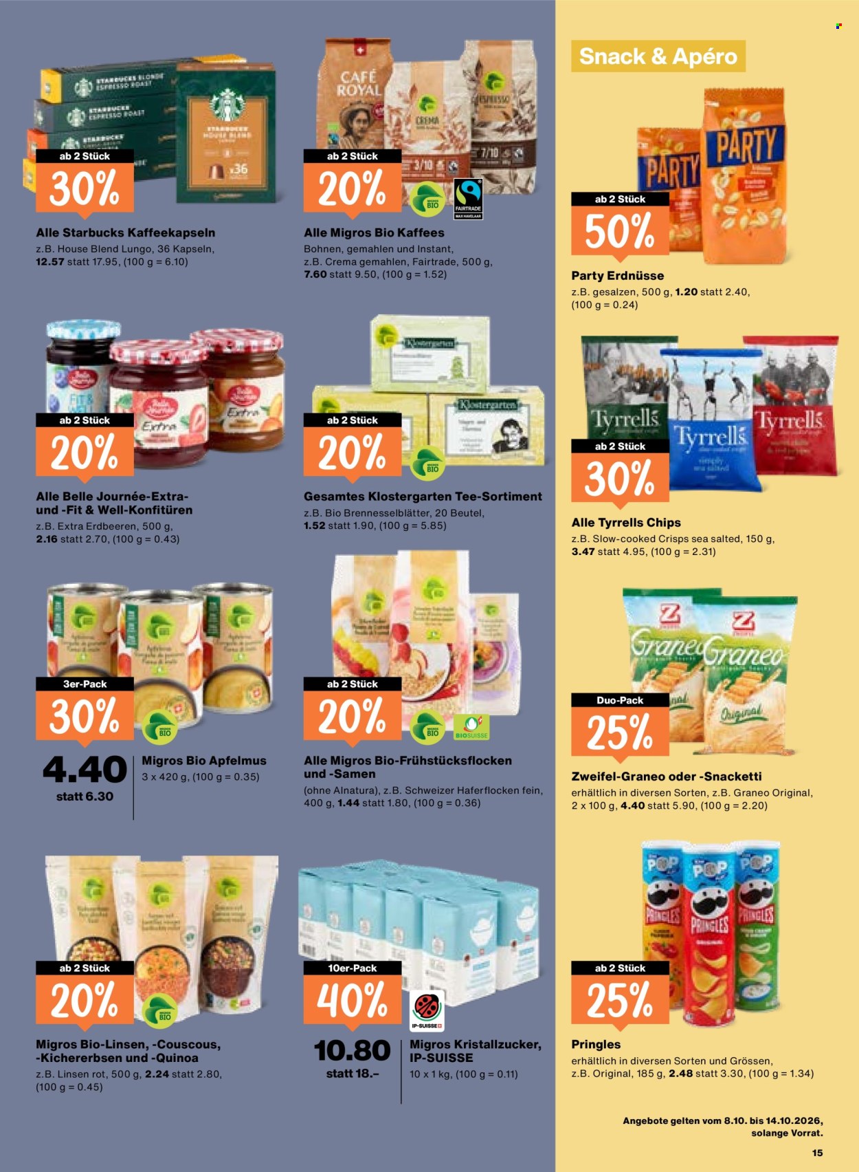 Volantino Migros - 8.10.2026 - 14.10.2026. Pagina 15. Pagina 15