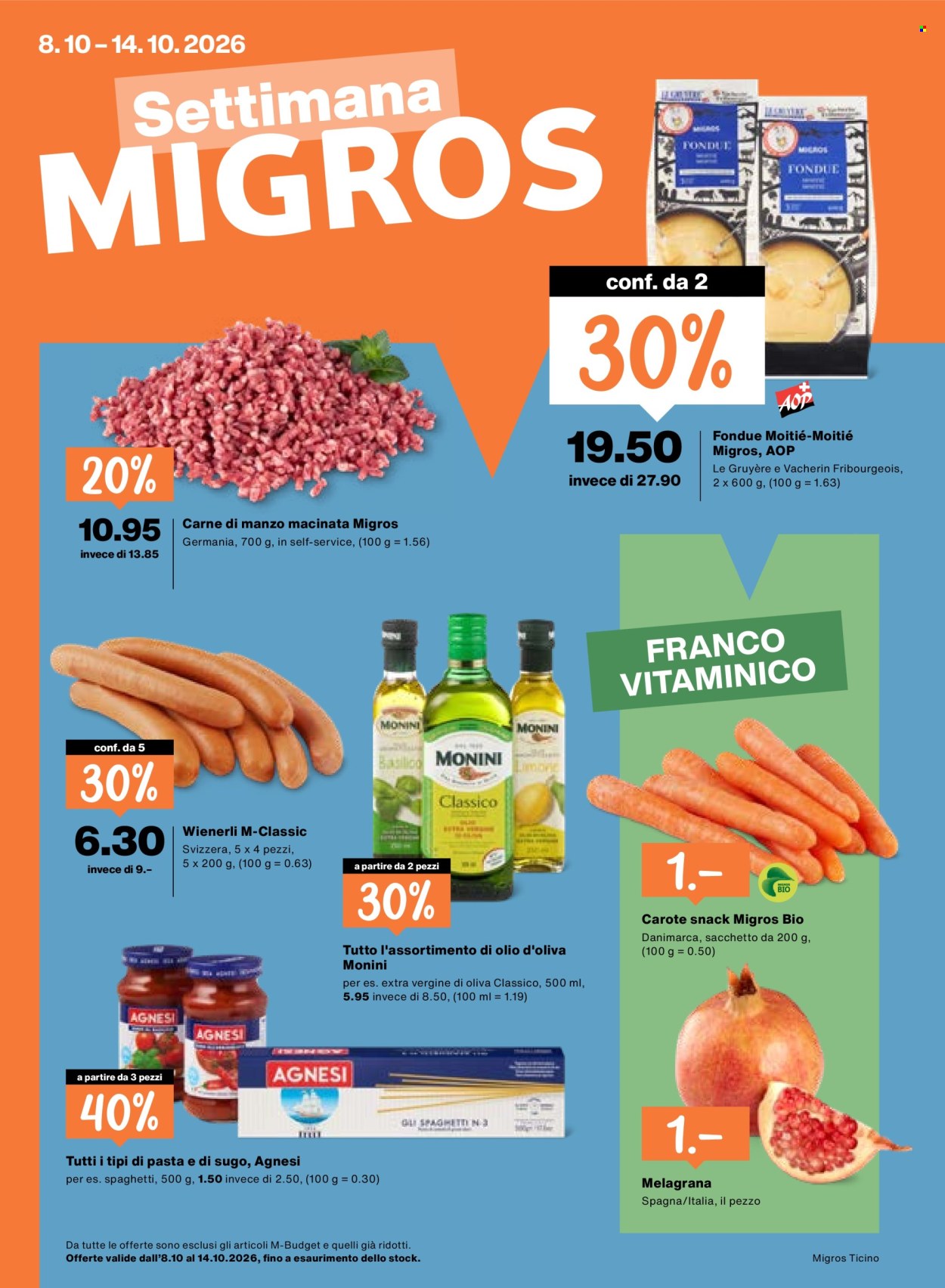 Volantino Migros - 8.10.2026 - 14.10.2026. Pagina 1. Pagina 1