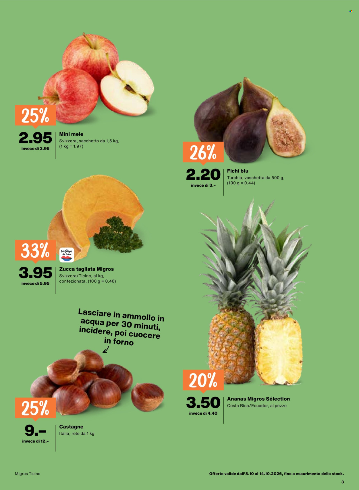 Volantino Migros - 8.10.2026 - 14.10.2026. Pagina 3. Pagina 3