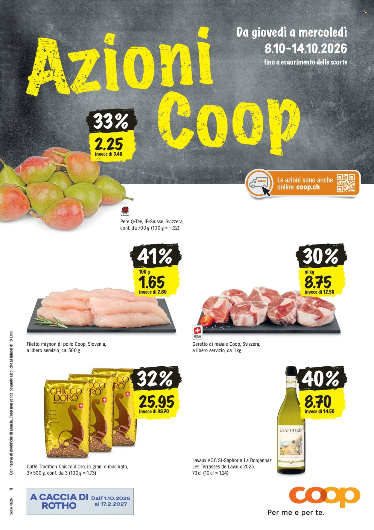 Volantino Coop - 8.10.2026 - 14.10.2026. Pagina 1. Pagina 1