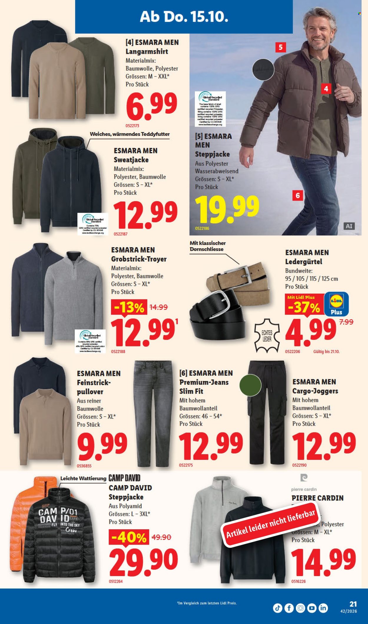 Volantino Lidl - 15.10.2026 - 21.10.2026. Pagina 21. Pagina 21